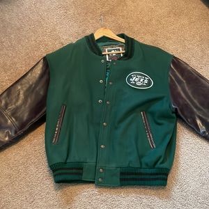 VINTAGE NY Jets Varsity Jacket Size L